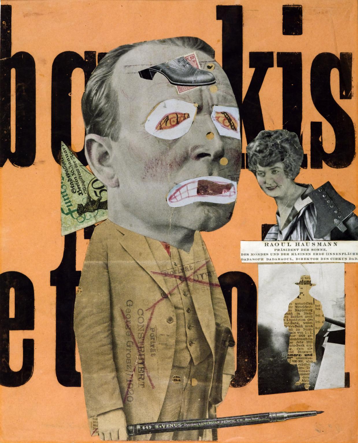 The Art Critic 1919-20 by Raoul Hausmann