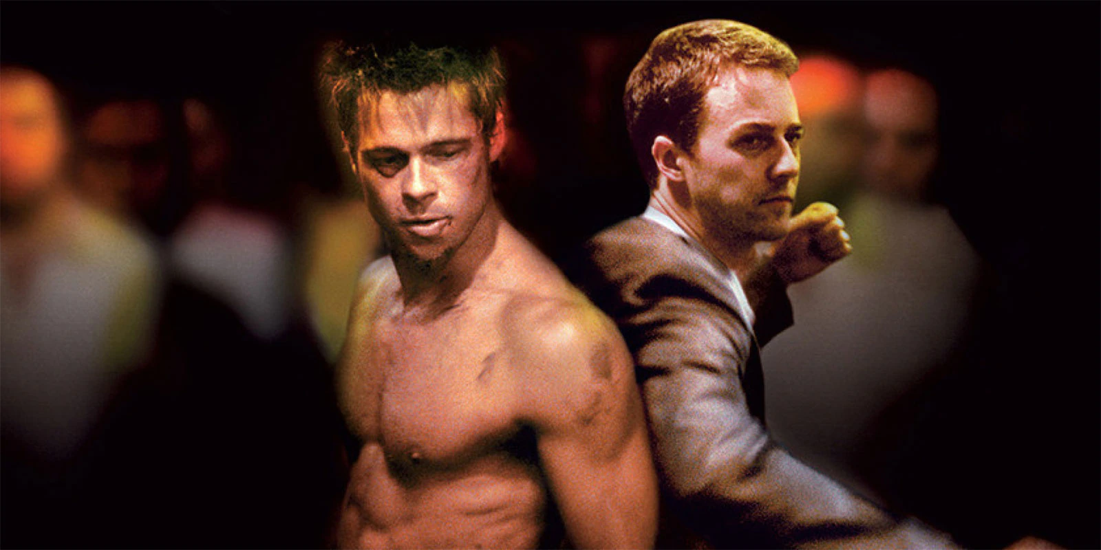 Brad Pitt trong vai Tyler Durden (trái) - Fight Club 